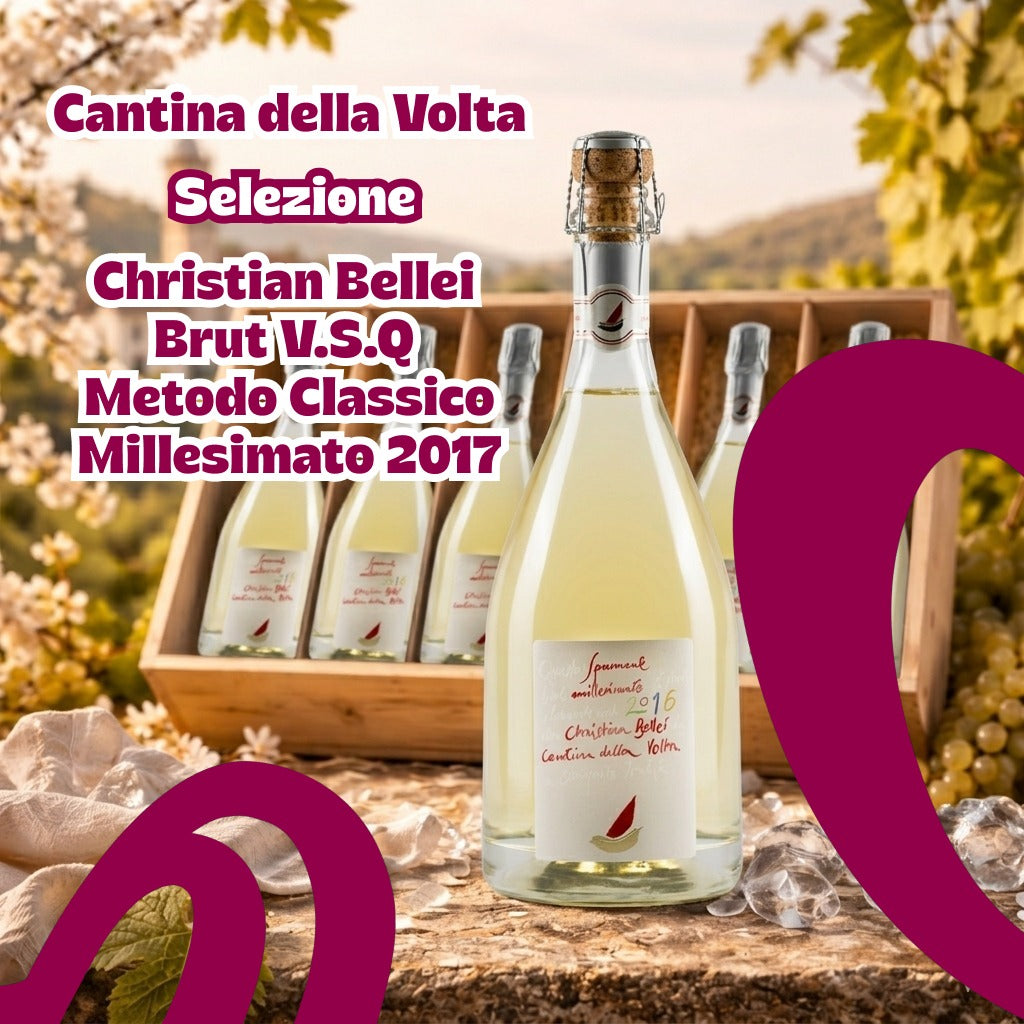 Selezione Cantina della Volta Christian Bellei Brut V.S.Q Metodo Classico Millesimato 2017 (6 bt)