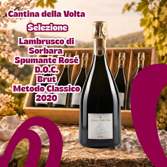 Selezione Cantina della Volta Lambrusco di Sorbara Spumante Rosé D.O.C. Brut Metodo Classico 2020 (6 bt)